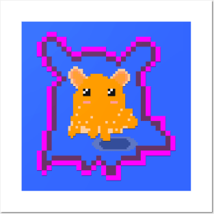 Flapjack Octopus Pixel Posters and Art